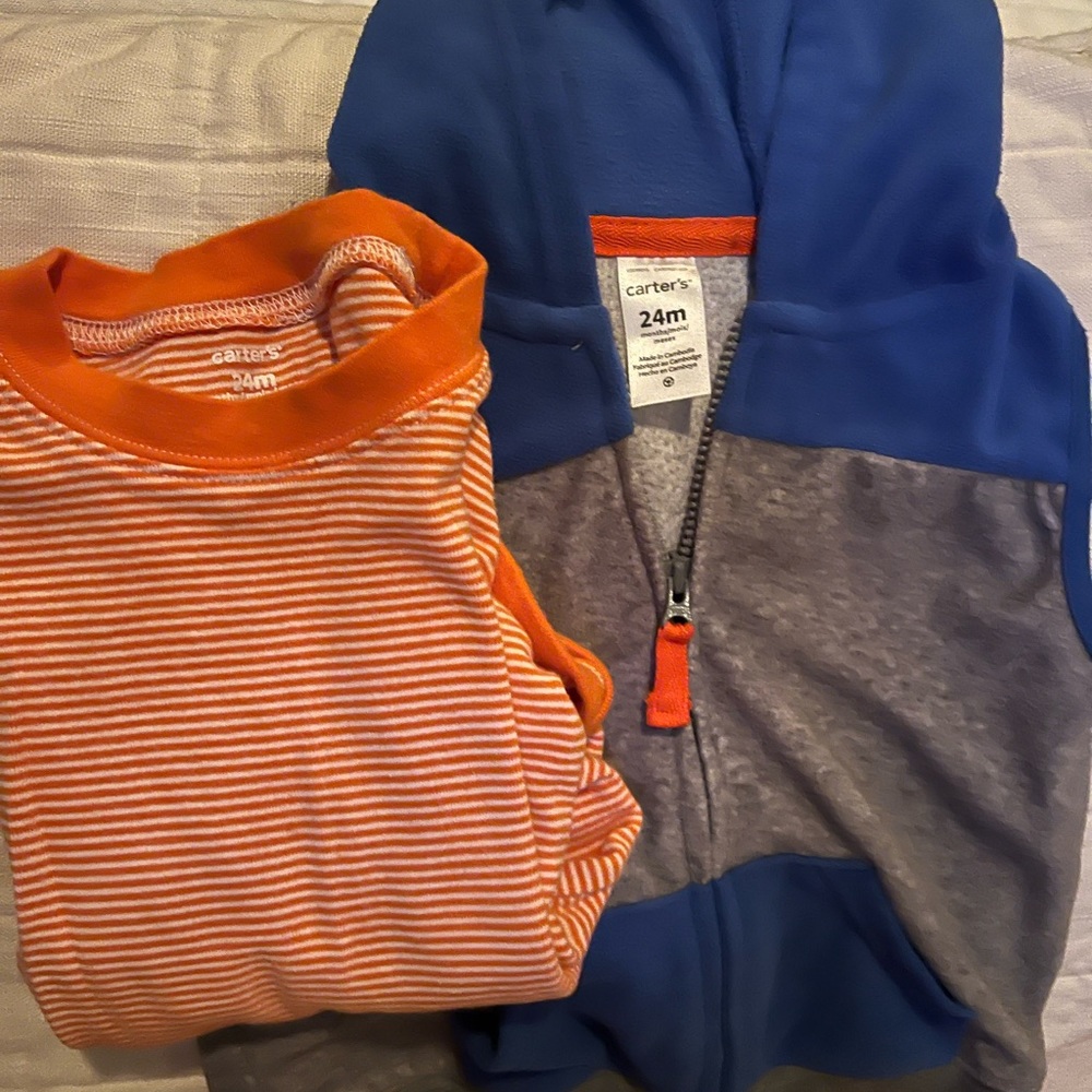 EUC Boys 24mo. Vest and Onesie Combo